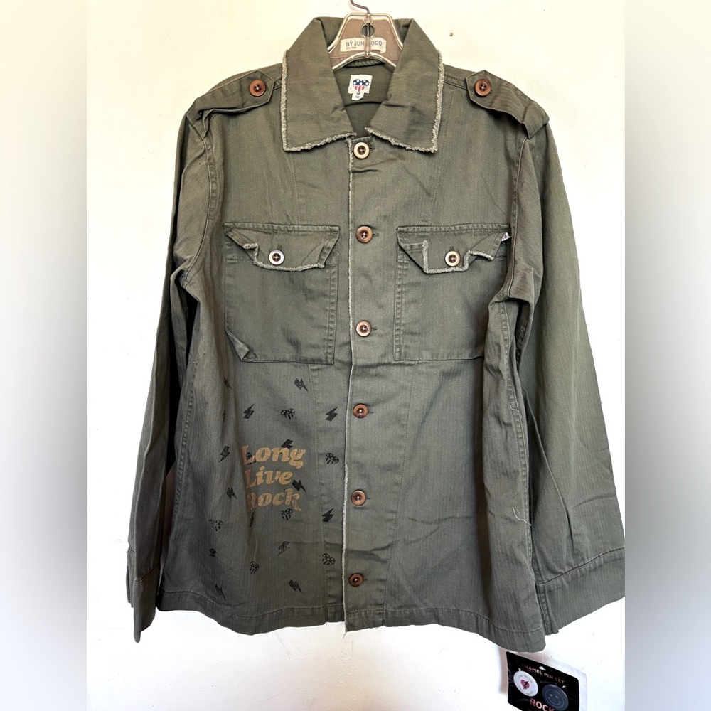 I’m With The Band Military Shirt Jacket